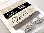Moonlit Slotted Tungsten Beads