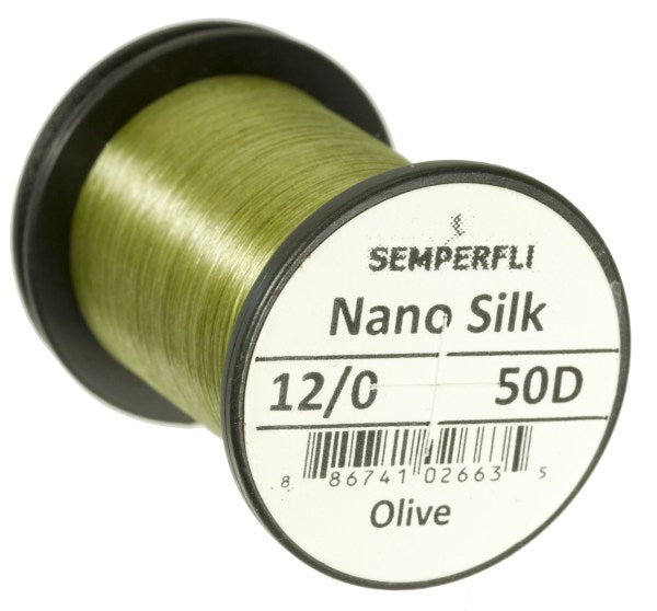 Semperfli Nano Silk 12/0 50 D - Fly Tying Thread olive