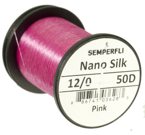 Semperfli Nano Silk 12/0 50 D - Fly Tying Thread pink