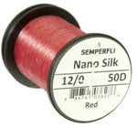 Semperfli Nano Silk 12/0 50 D - Fly Tying Thread red