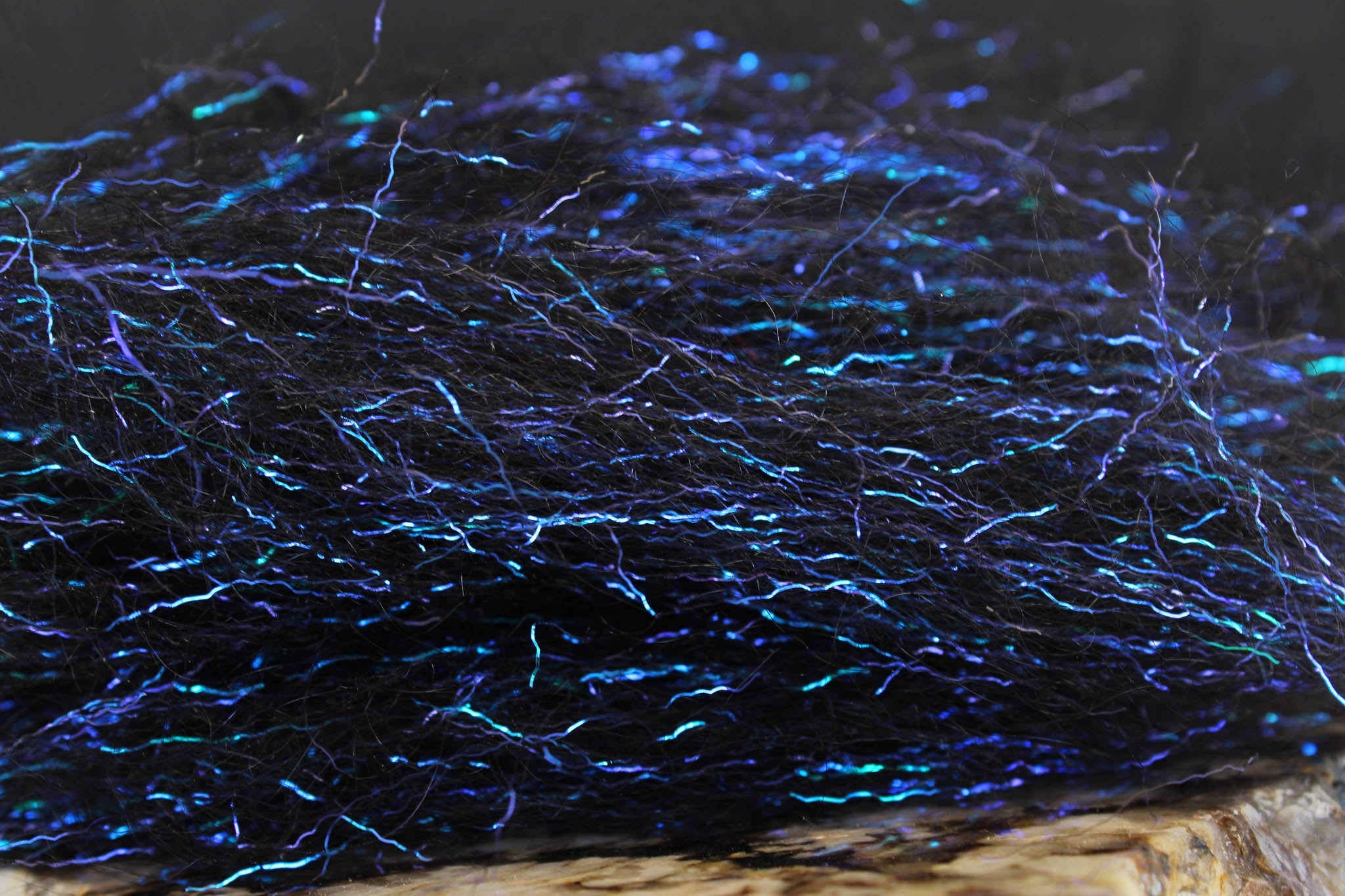 snake river fly streamer fur black blue