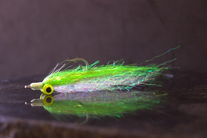 krinklezon clouser snake river fly chartreuse pearl