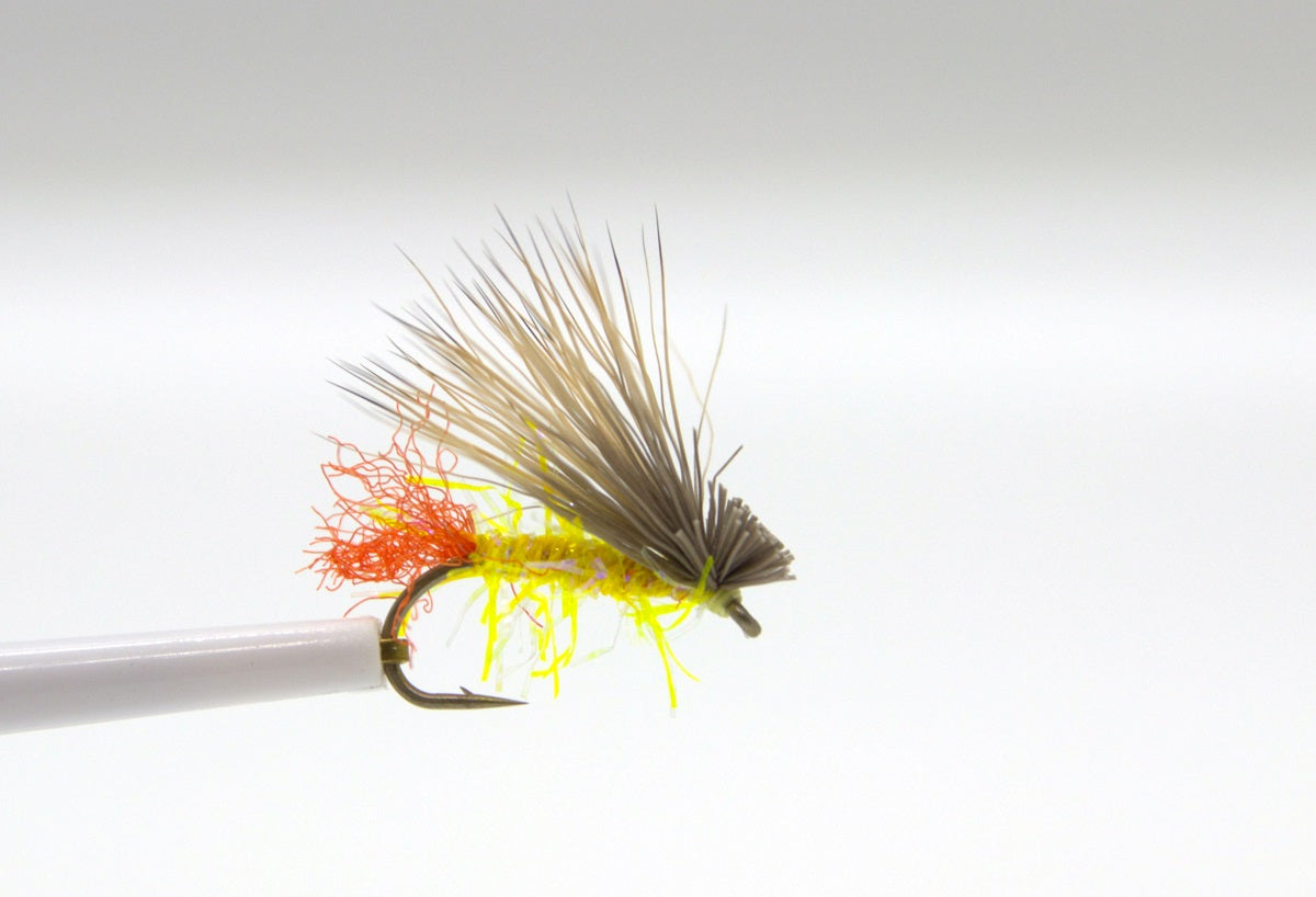 Straggle String Yellow Sally Dry Fly